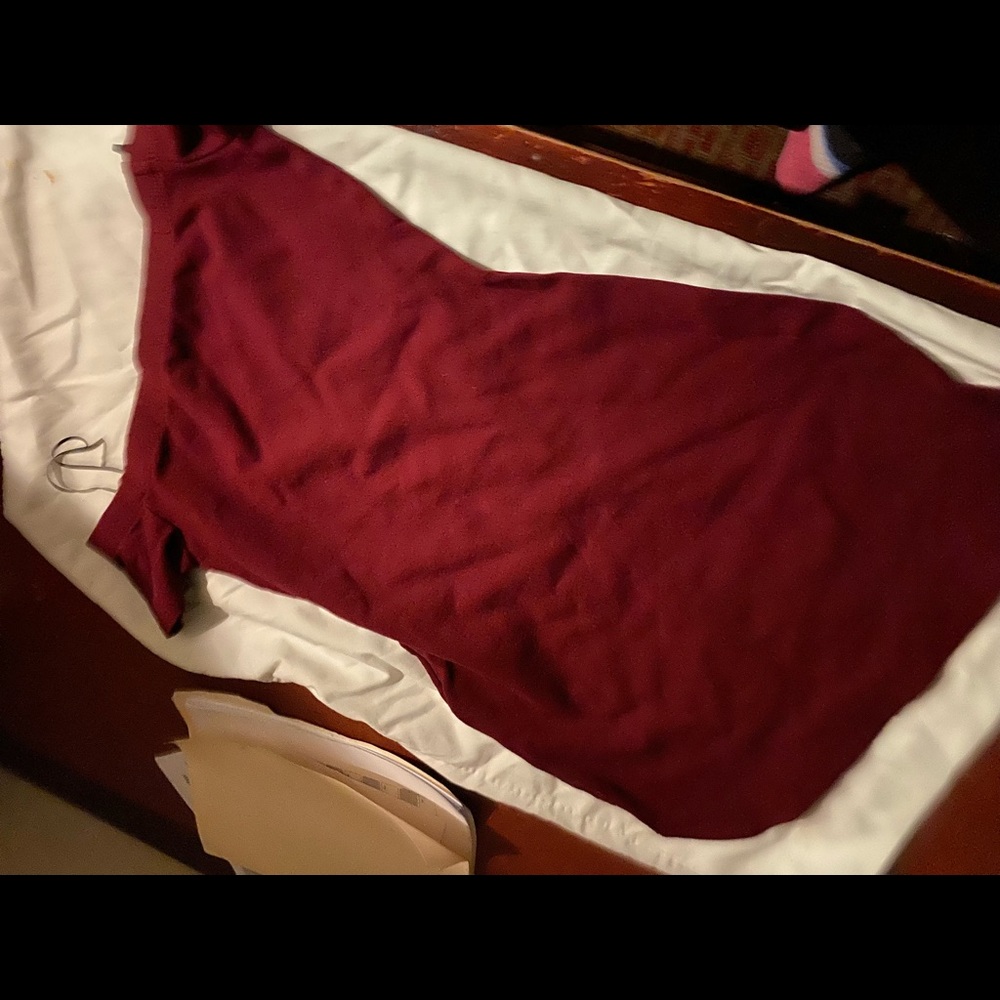 Dress burgundy
